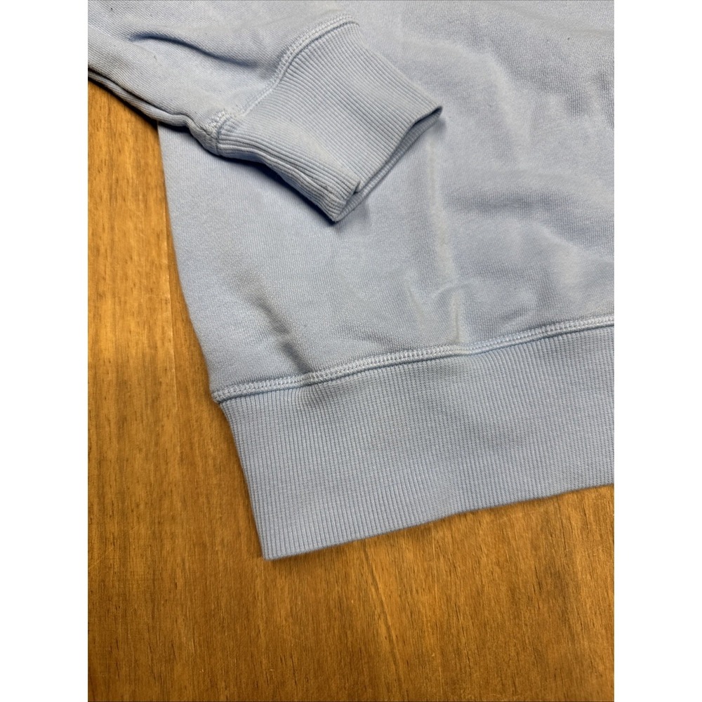 New Balance Crewneck Pullover Script Logo Sweatshirt Women's Large Blue - Picture 7 of 10